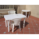 aluguel de mesa e cadeira de madeira Jardim Planalto